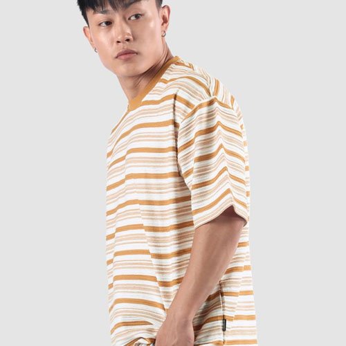 Stripe Textured T-Shirt