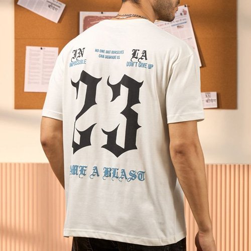 White Oversized T-shirt for Men