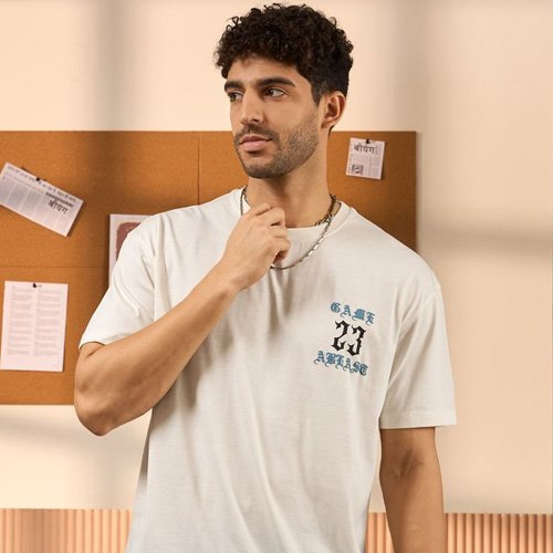 White Oversized T-shirt for Men
